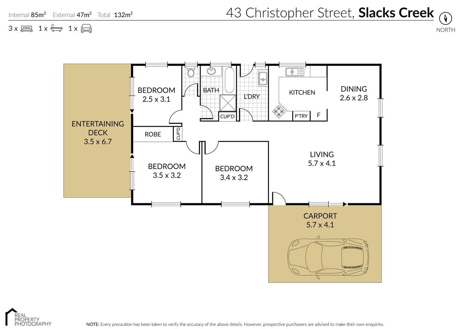 Floorplan of Homely house listing, 43 Christopher Street, Slacks Creek QLD 4127