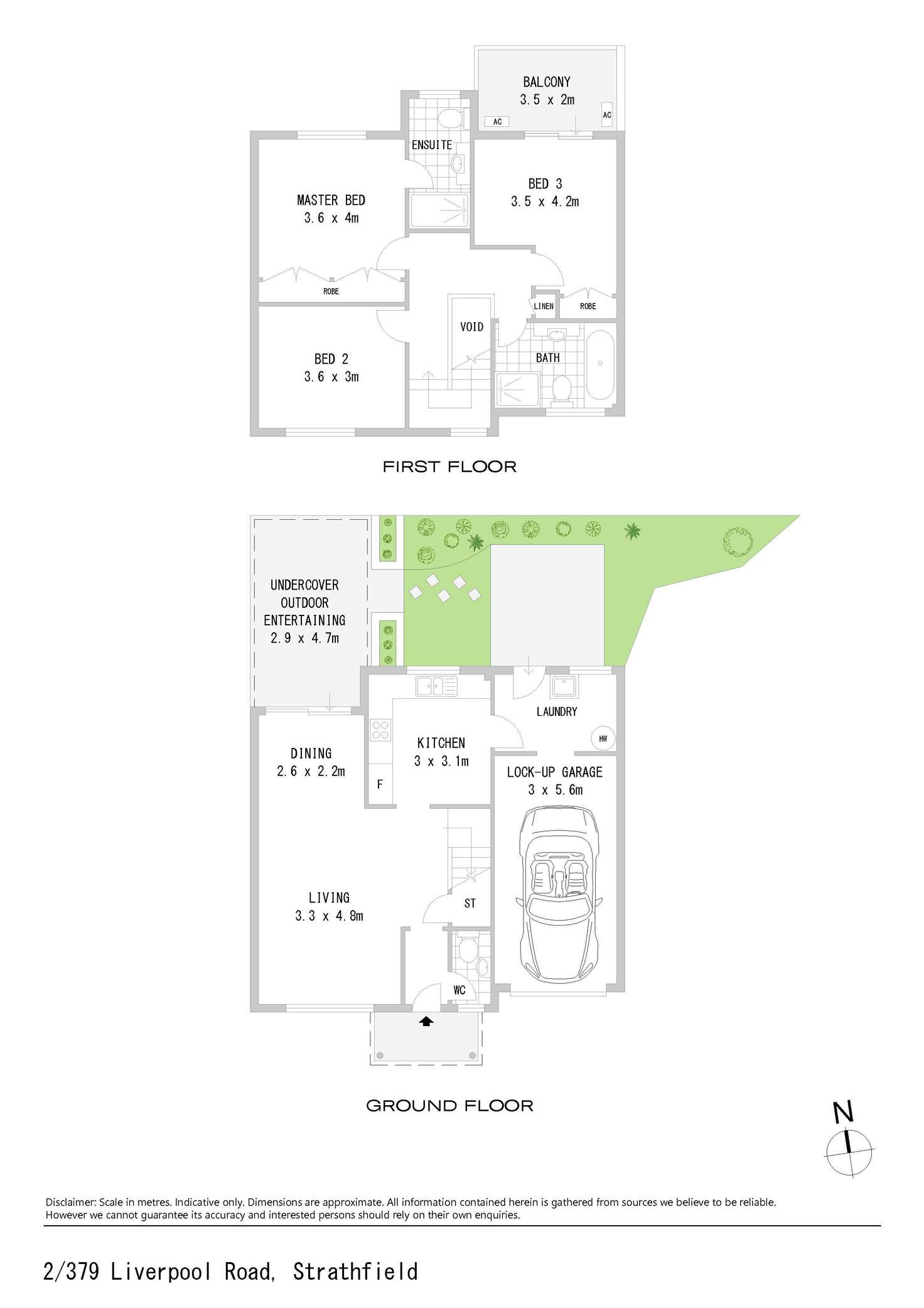 Floorplan of Homely townhouse listing, 2/379-381 Liverpool Road, Strathfield NSW 2135