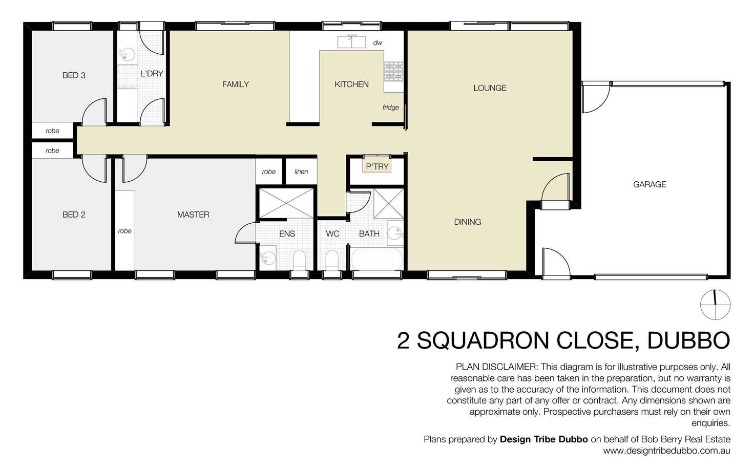 Floorplan of Homely house listing, 2 Squadron Close, Dubbo NSW 2830