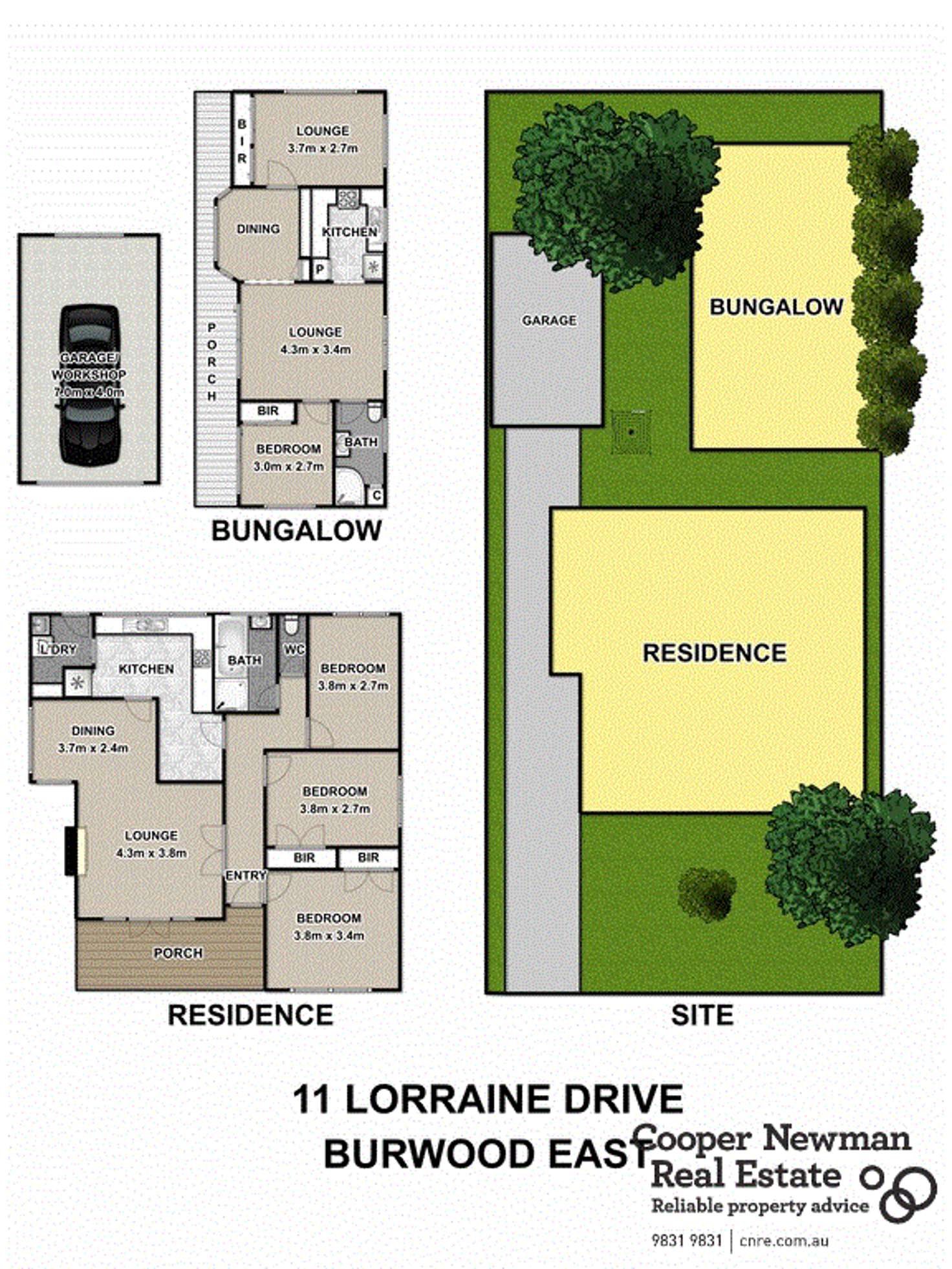 Floorplan of Homely house listing, 11 Lorraine Drive, Burwood East VIC 3151