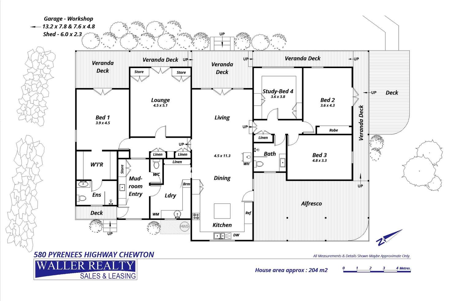 Floorplan of Homely house listing, 580 Pyrenees Highway, Chewton VIC 3451