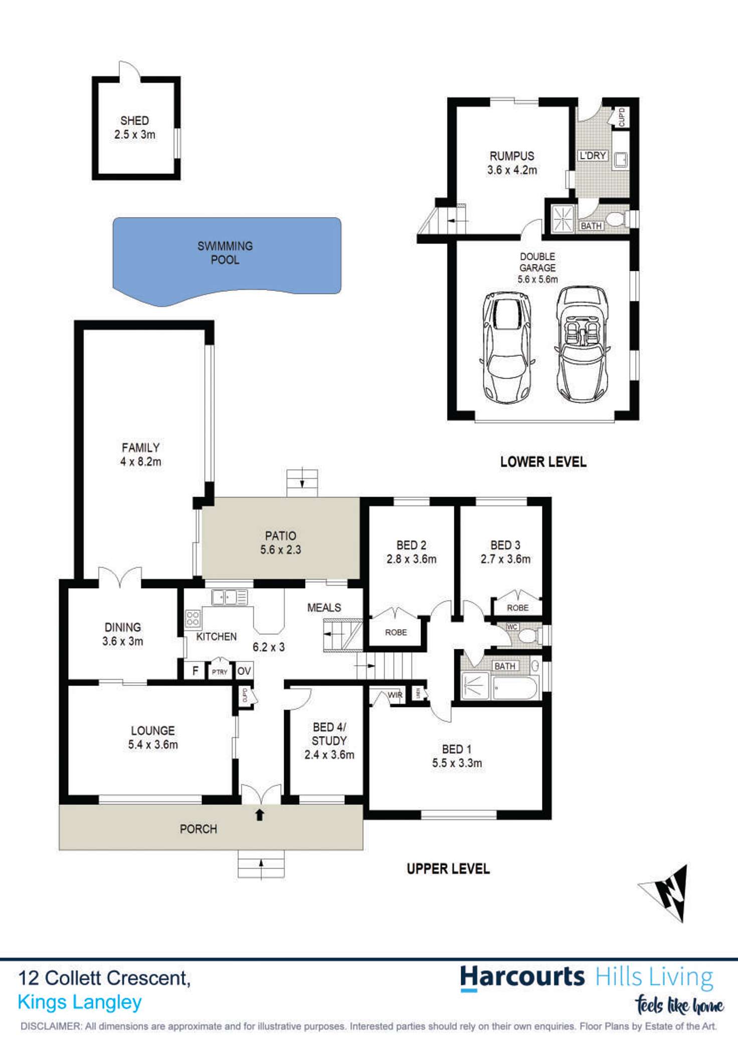 Floorplan of Homely house listing, 12 Collett Crescent, Kings Langley NSW 2147