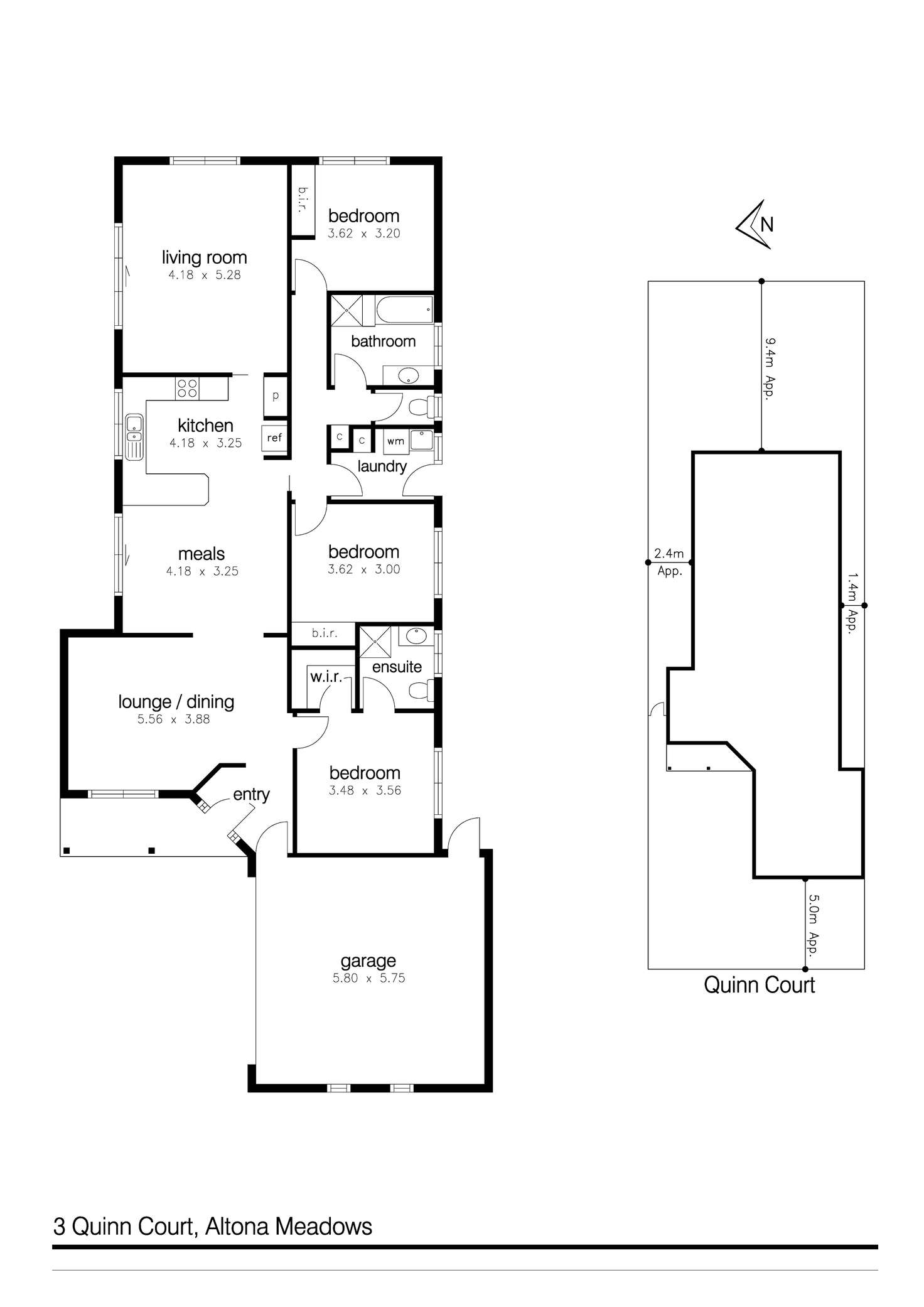 Floorplan of Homely house listing, 3 Quinn Court, Altona Meadows VIC 3028