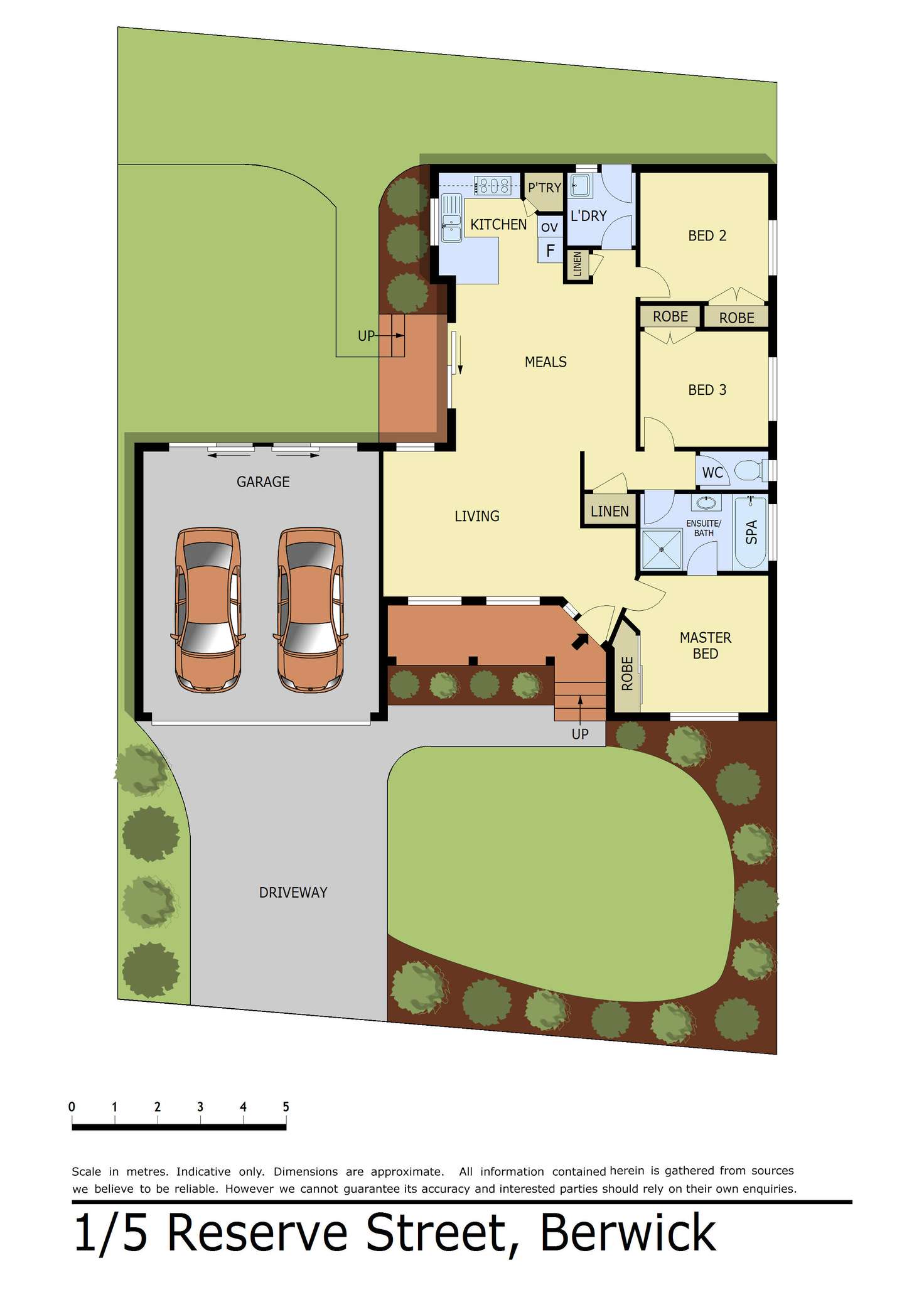 Floorplan of Homely unit listing, 1/5 Reserve Street, Berwick VIC 3806