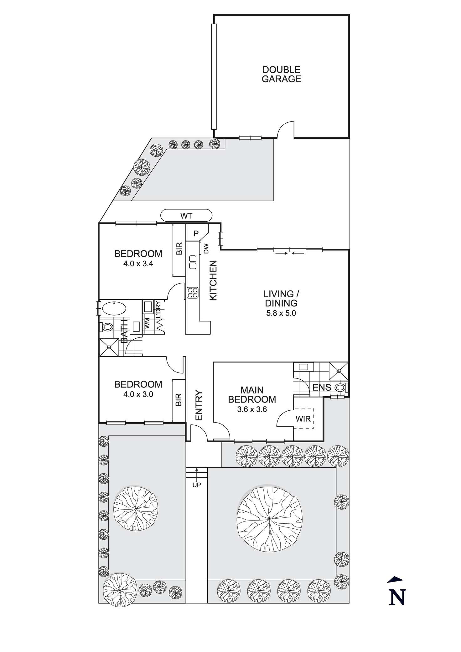 Floorplan of Homely unit listing, 1/52 Daley Street, Glenroy VIC 3046