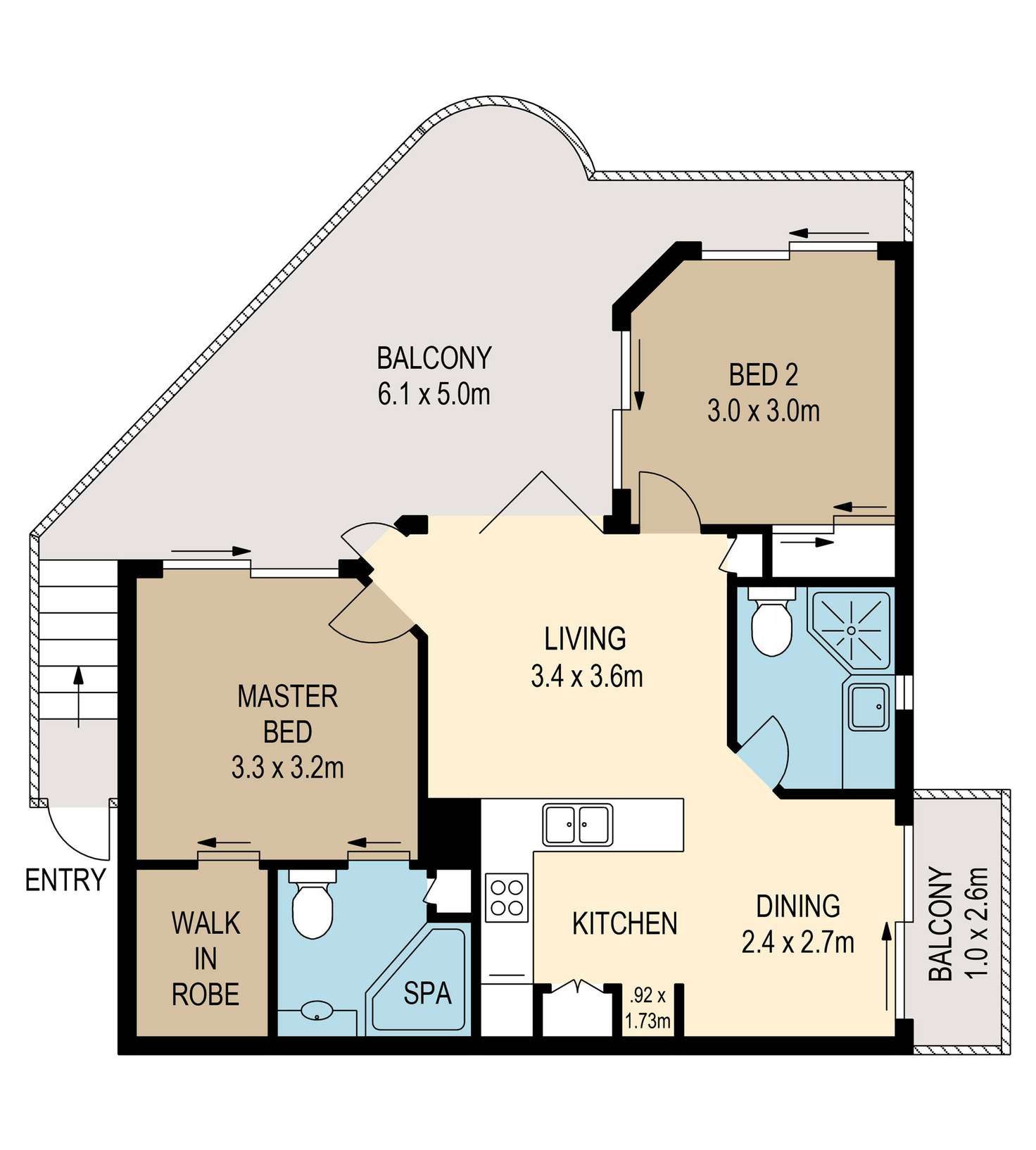 Floorplan of Homely apartment listing, 25/769 Brunswick Street, New Farm QLD 4005