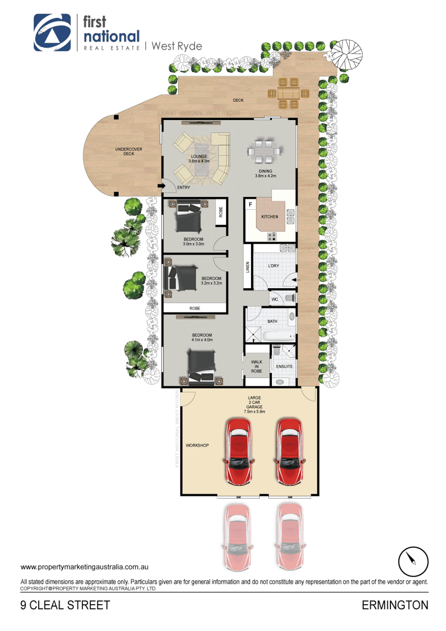 Floorplan of Homely house listing, 9 Cleal Street, Ermington NSW 2115