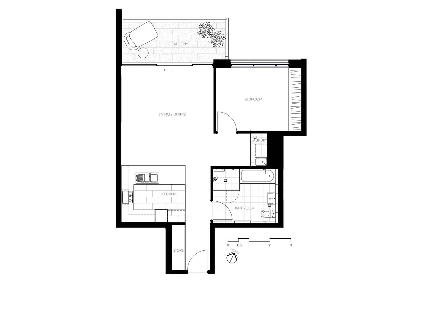 Floorplan of Homely unit listing, 405/42 Lumsden Avenue, Kellyville NSW 2155