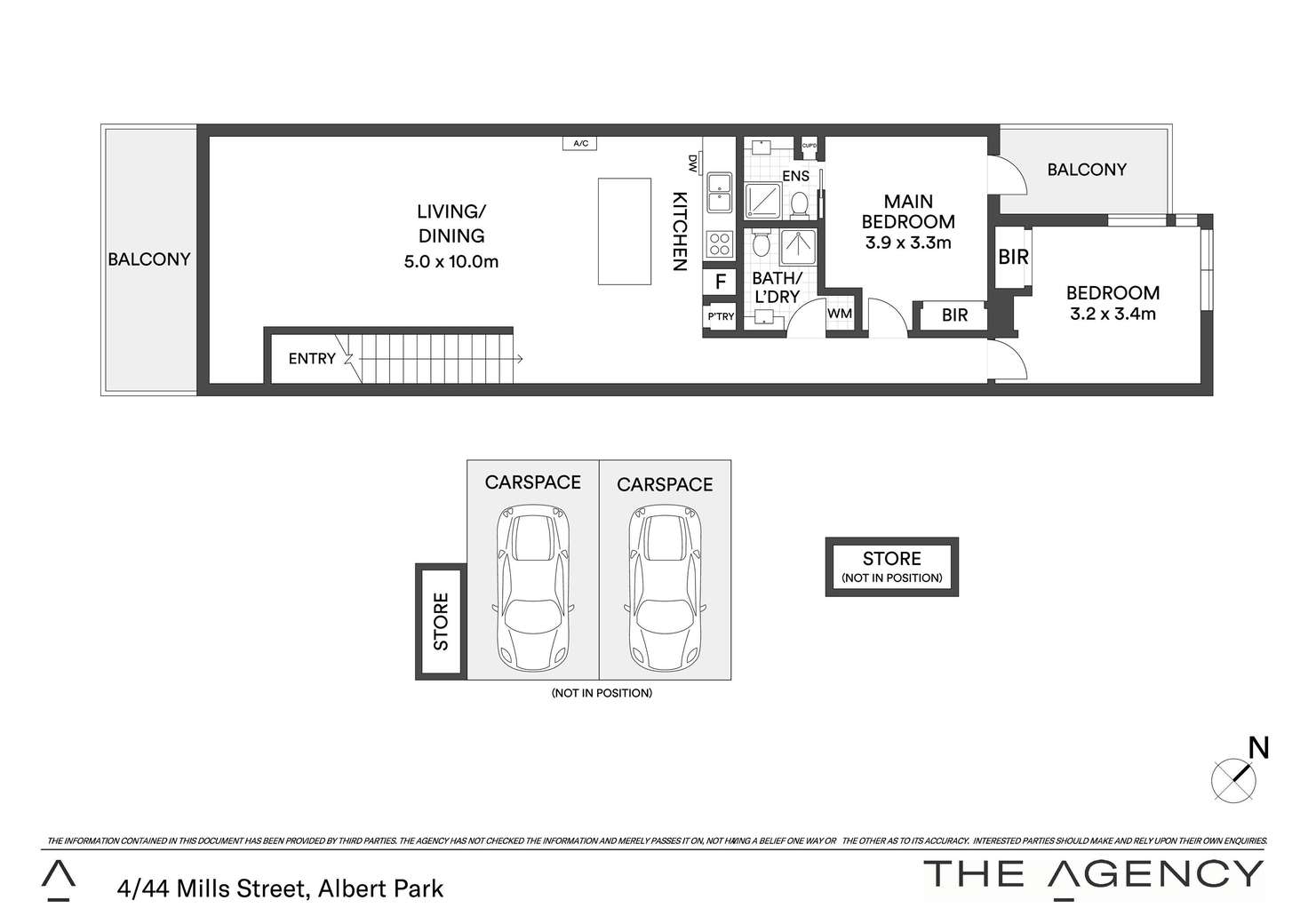 Floorplan of Homely apartment listing, 4/44 Mills Street, Albert Park VIC 3206