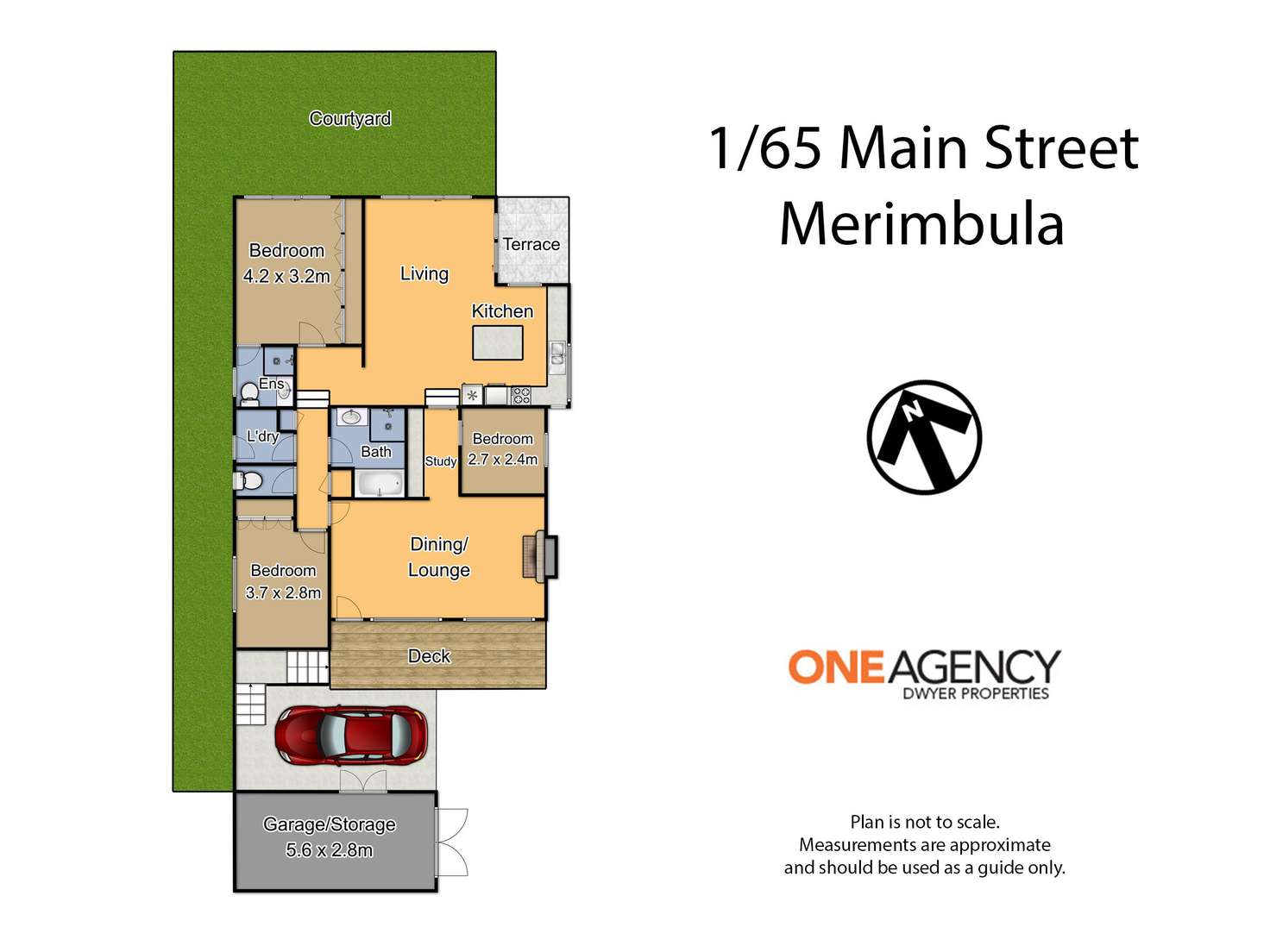 Floorplan of Homely villa listing, 1/65 Main Street, Merimbula NSW 2548