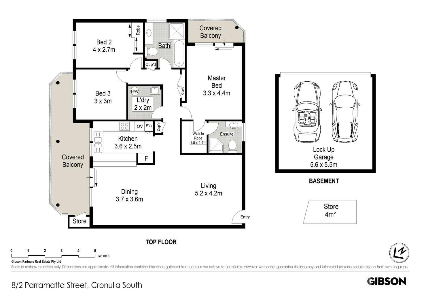 Floorplan of Homely apartment listing, 8/2 Parramatta Street, Cronulla NSW 2230