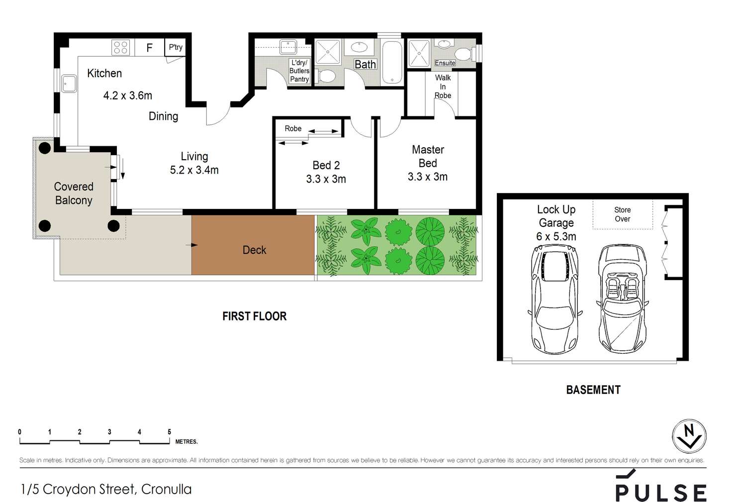 Floorplan of Homely apartment listing, 1/5 Croydon Street, Cronulla NSW 2230