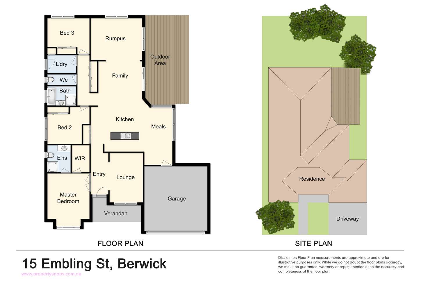 Floorplan of Homely house listing, 15 Embling Street, Berwick VIC 3806