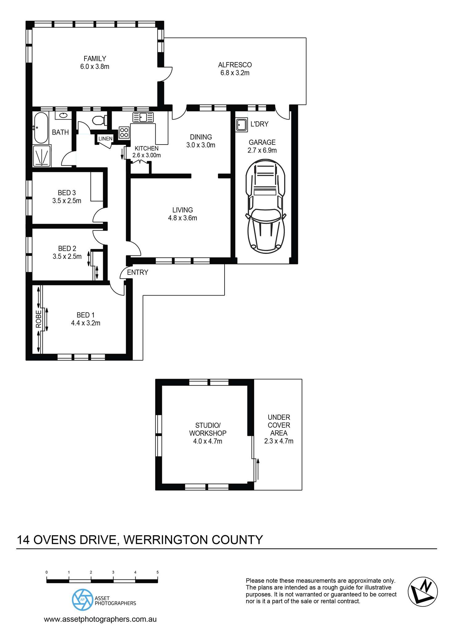 Floorplan of Homely house listing, 14 Ovens Drive, Werrington County NSW 2747