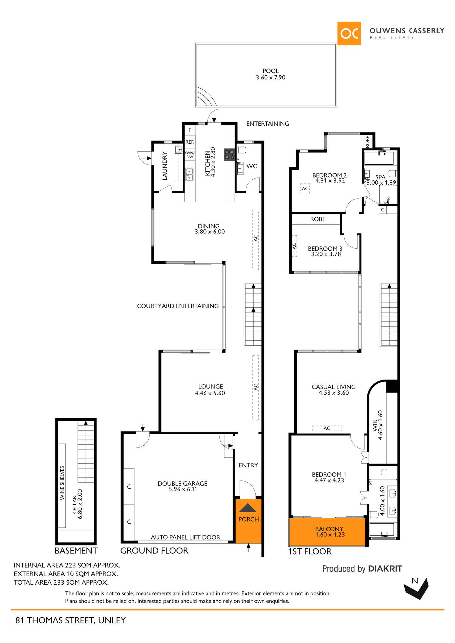 Floorplan of Homely townhouse listing, 81 Thomas Street, Unley SA 5061