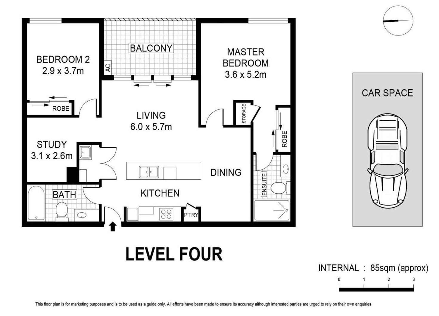 Floorplan of Homely apartment listing, 414/7 Washington Avenue, Riverwood NSW 2210