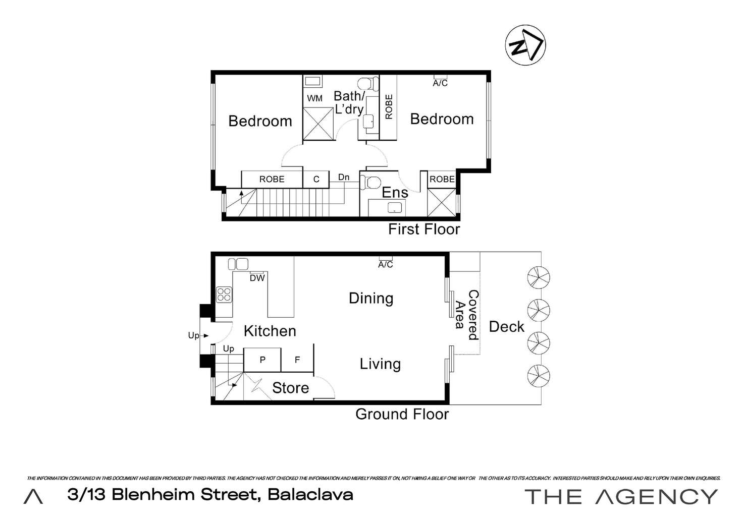 Floorplan of Homely townhouse listing, 3/13 Blenheim Street, Balaclava VIC 3183