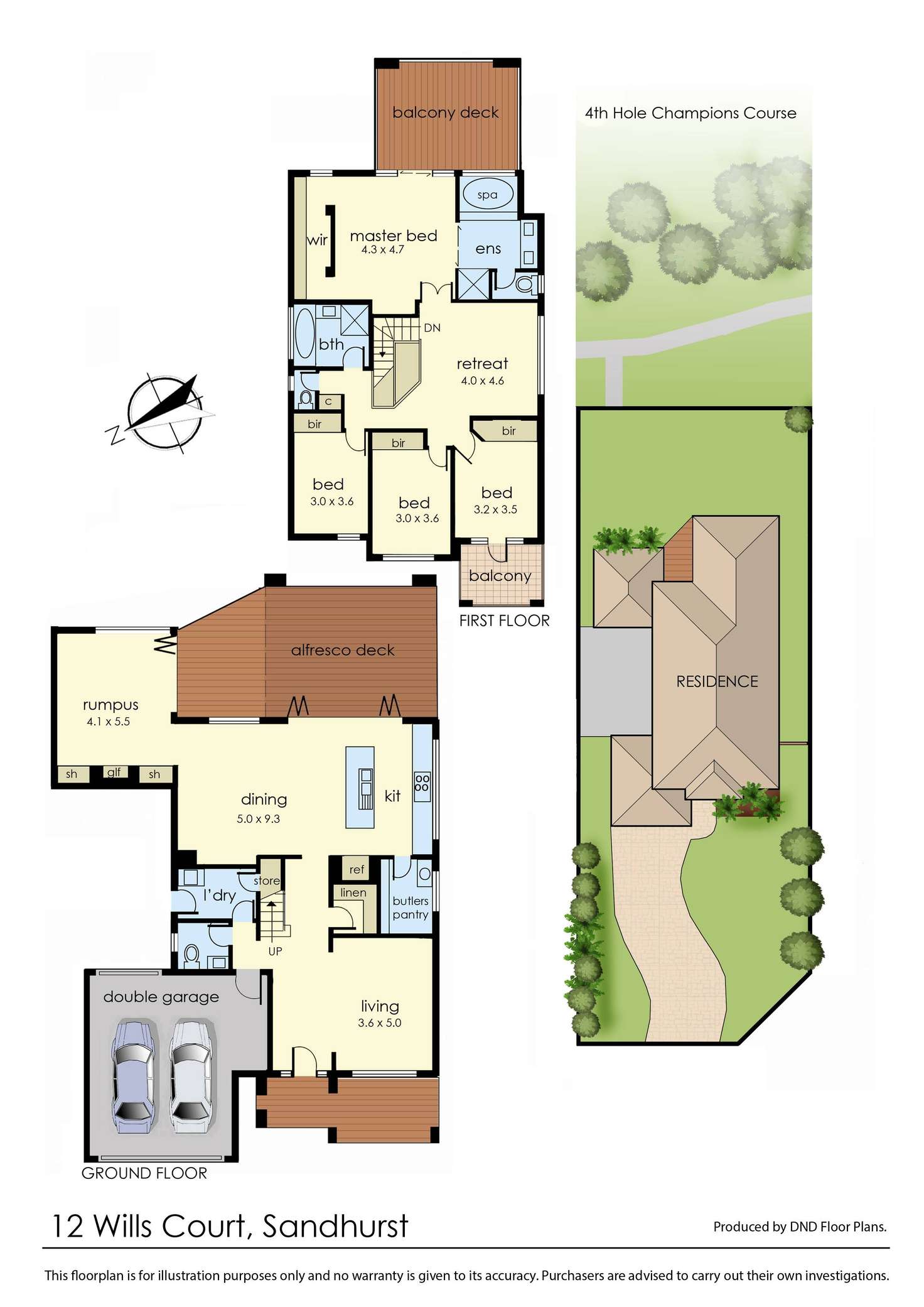 Floorplan of Homely house listing, 12 Wills Court, Sandhurst VIC 3977
