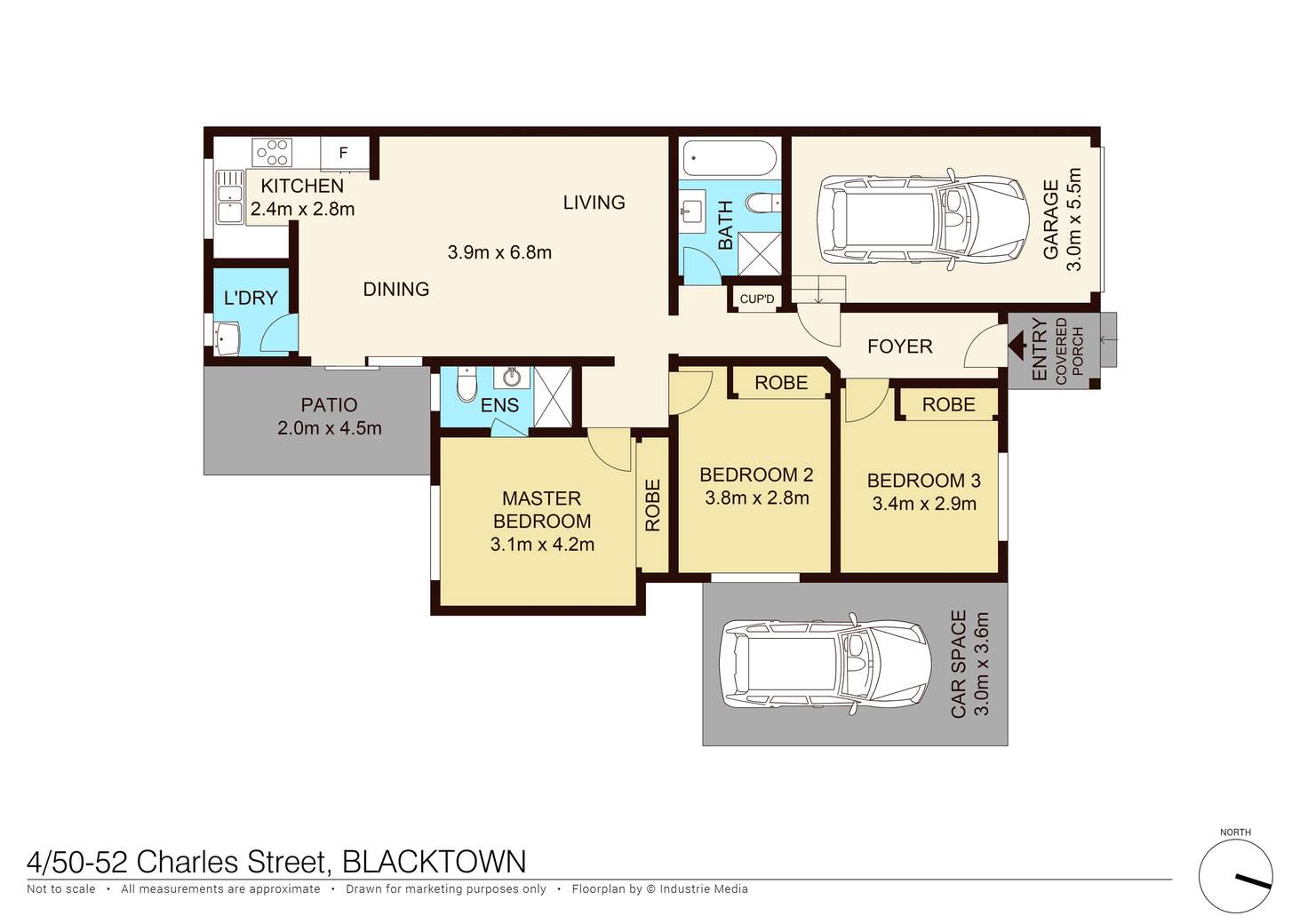 Floorplan of Homely townhouse listing, 4/50-52 Charles Street, Blacktown NSW 2148