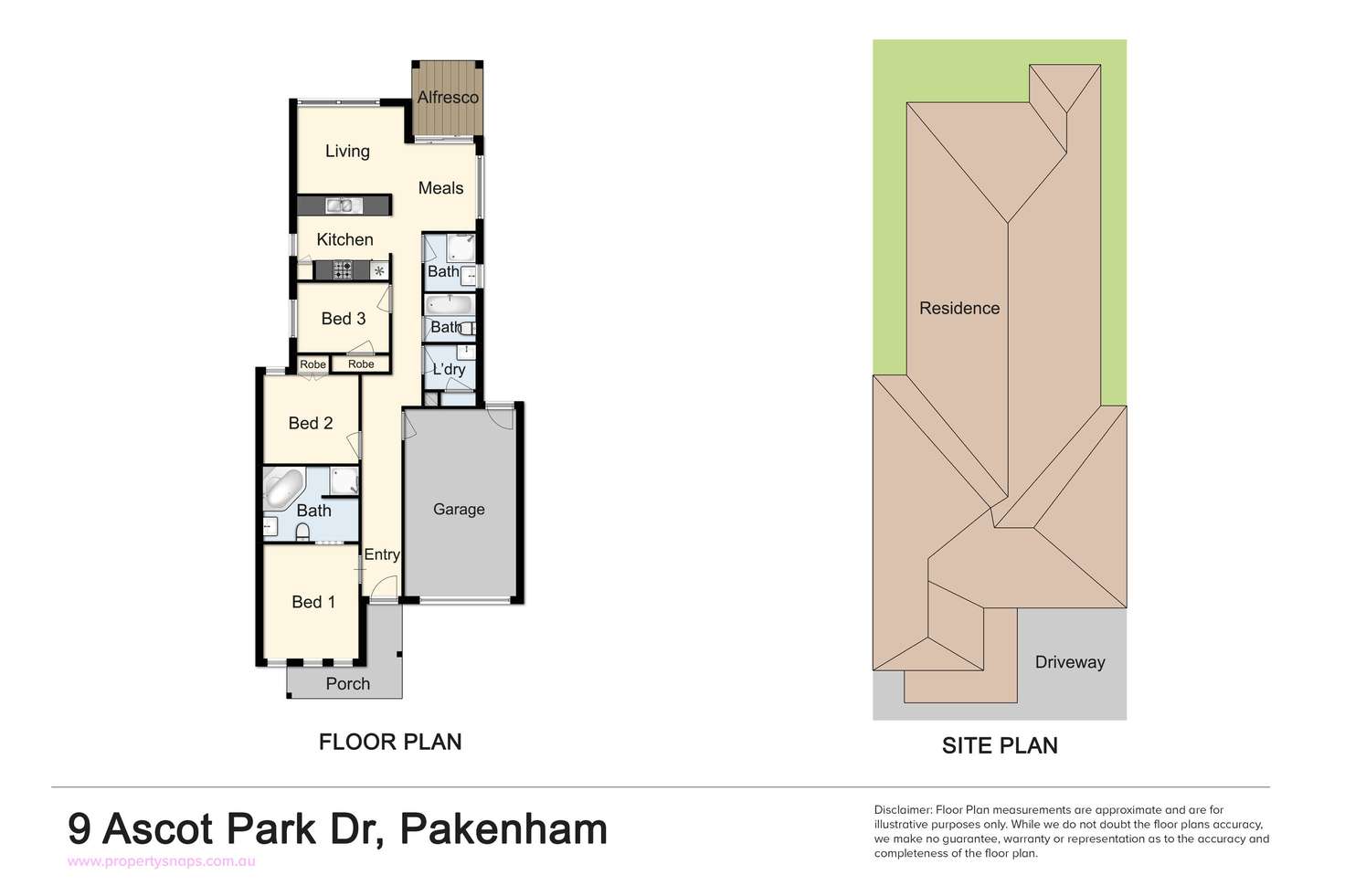 Floorplan of Homely house listing, 9 Ascot Park Drive, Pakenham VIC 3810