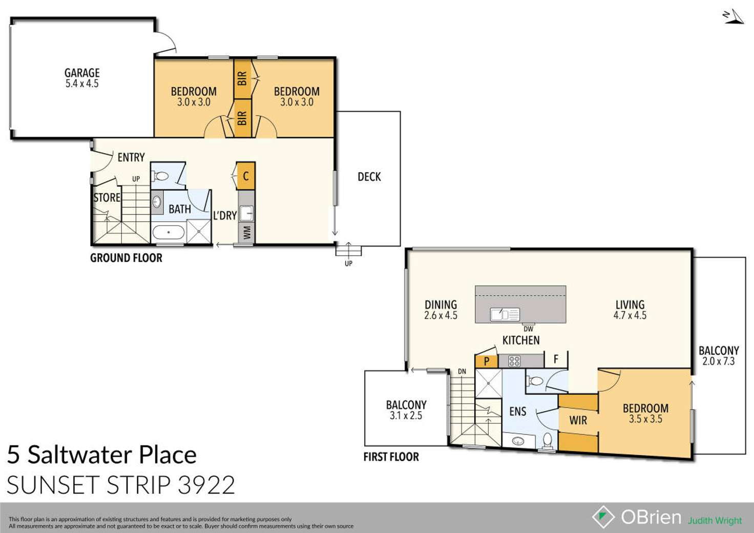 Floorplan of Homely house listing, 5 Saltwater Place, Sunset Strip VIC 3922