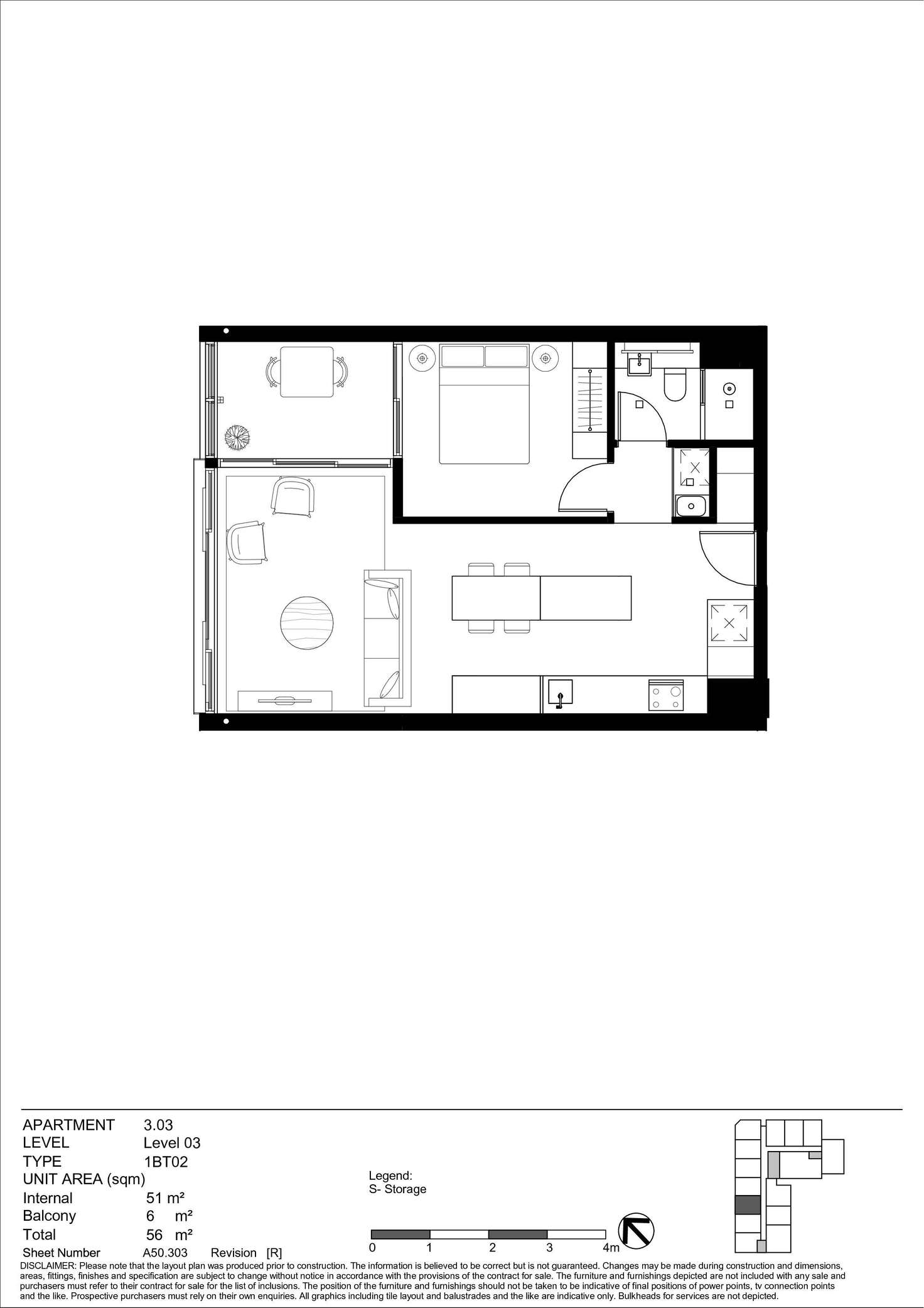 Floorplan of Homely apartment listing, 3.03/116 Belmont Road, Mosman NSW 2088