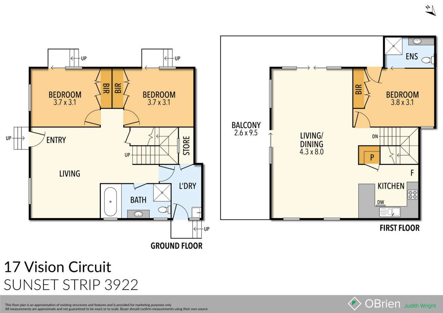 Floorplan of Homely house listing, 17 Vision Circuit, Sunset Strip VIC 3922