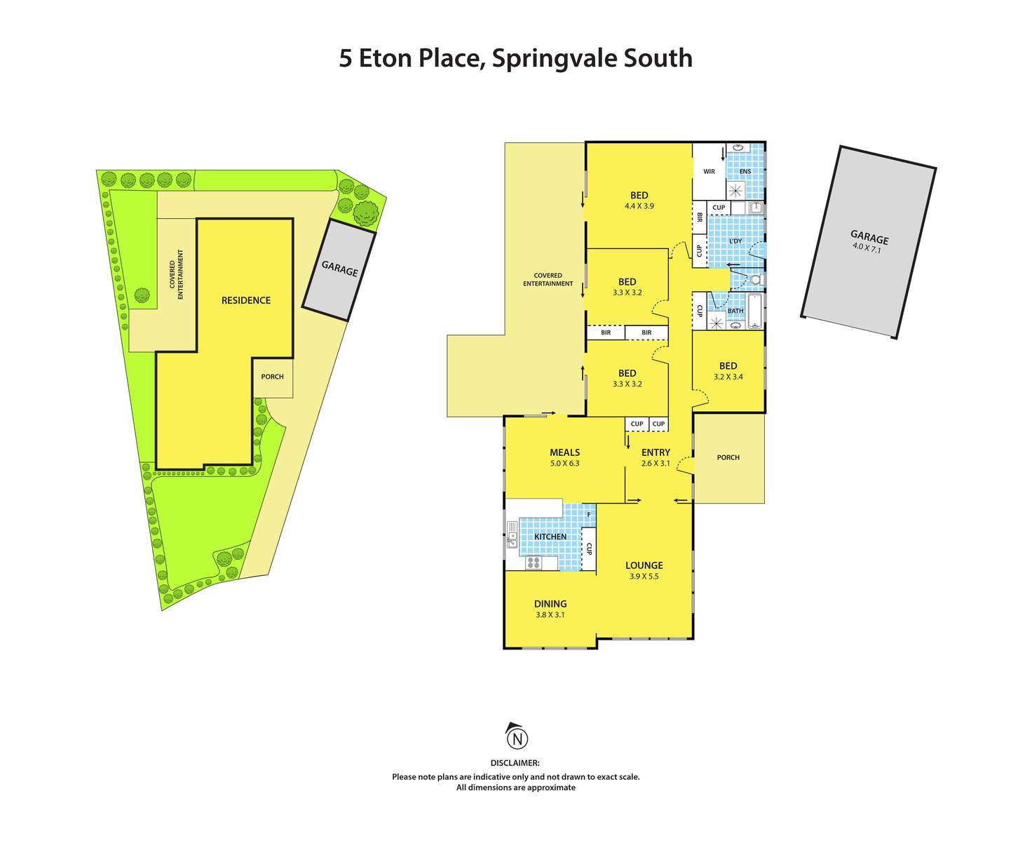 Floorplan of Homely house listing, 5 Eton Place, Springvale South VIC 3172