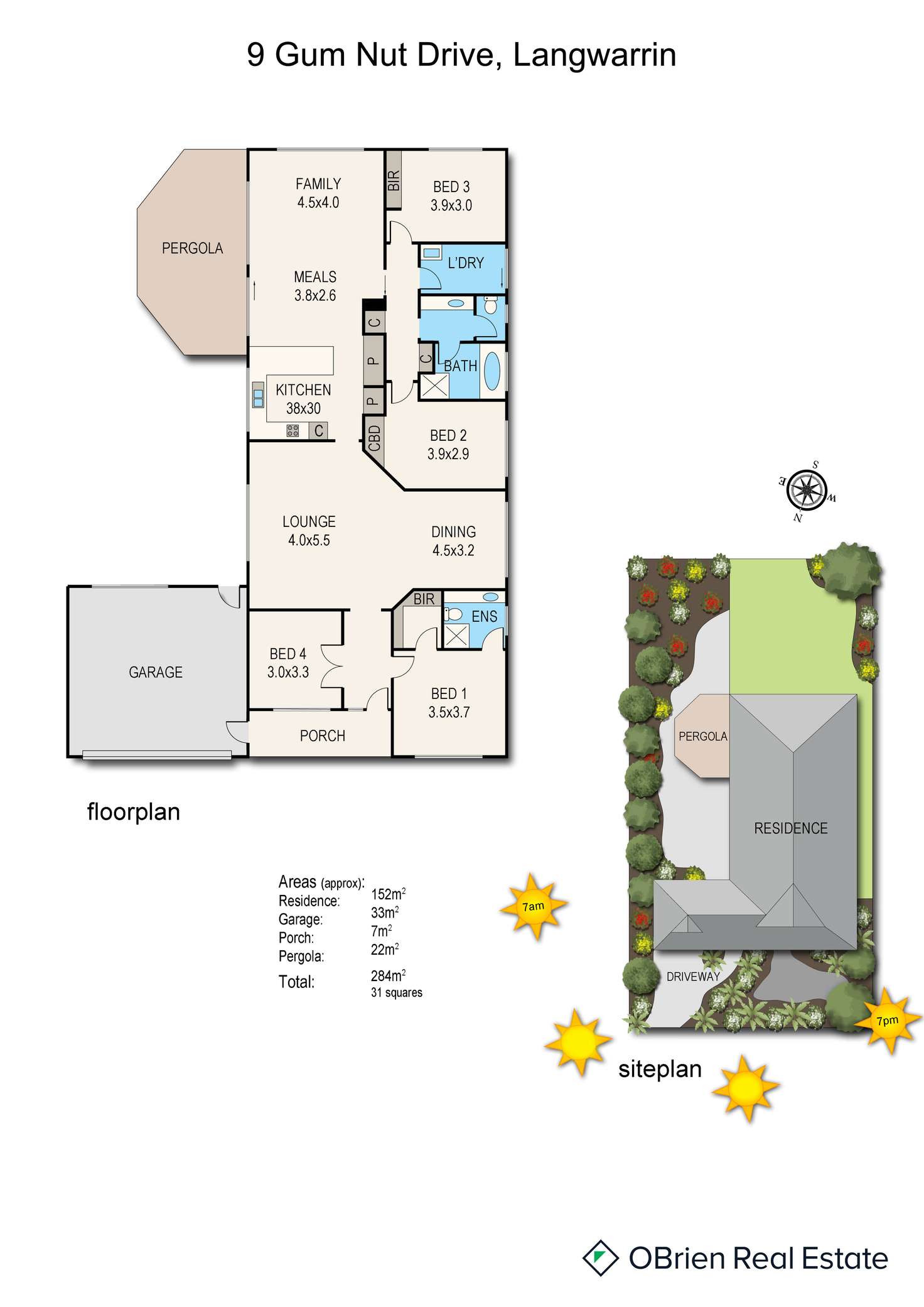 Floorplan of Homely house listing, 9 Gum Nut Drive, Langwarrin VIC 3910