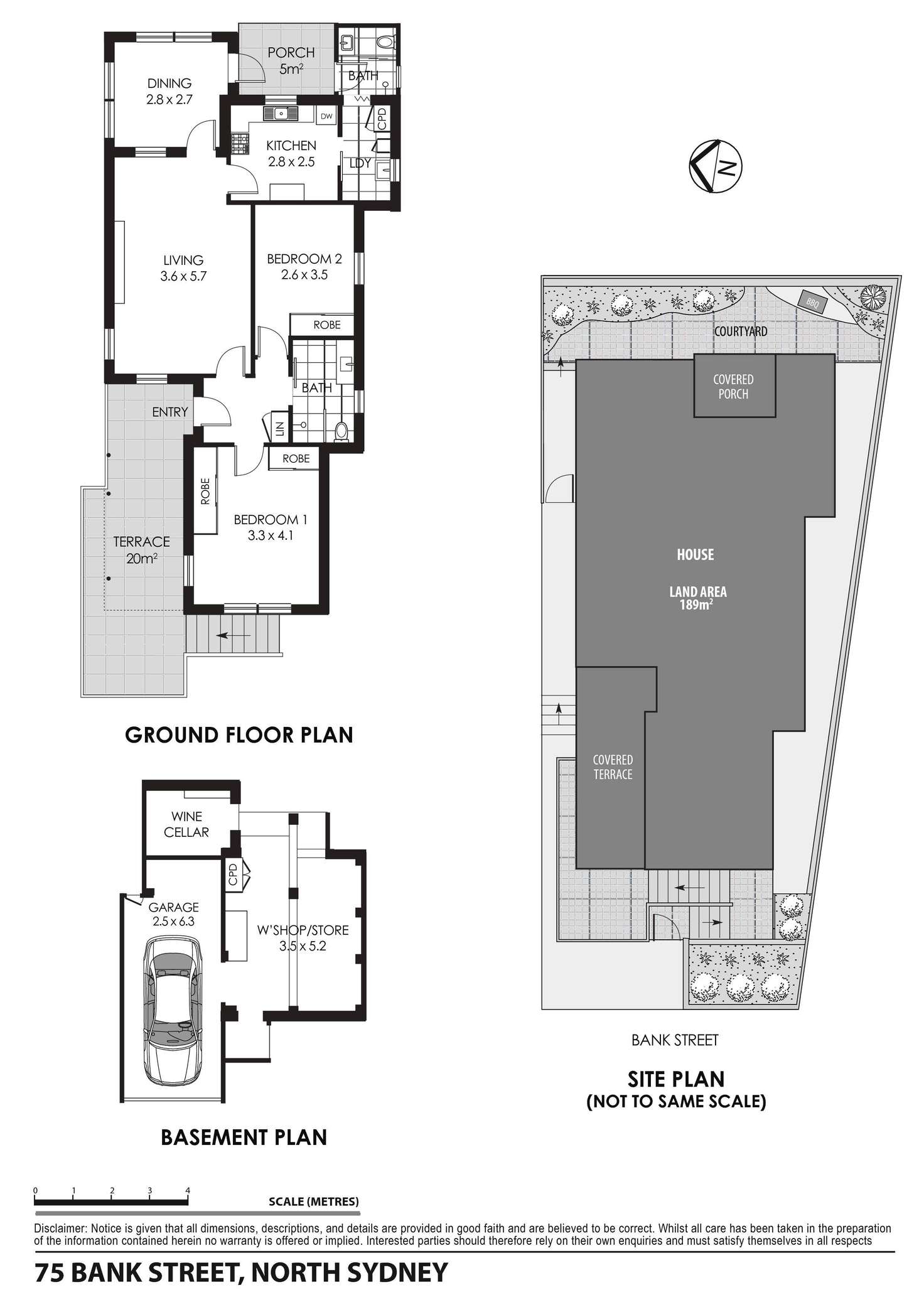 Floorplan of Homely house listing, 75 Bank Street, North Sydney NSW 2060