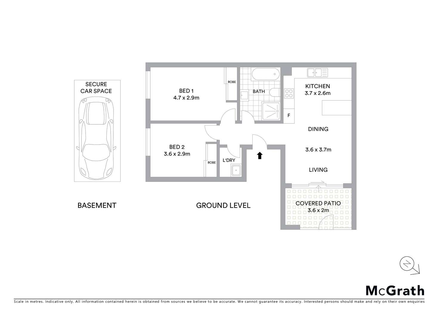 Floorplan of Homely apartment listing, 1/94 Cronulla Street, Hurstville NSW 2220