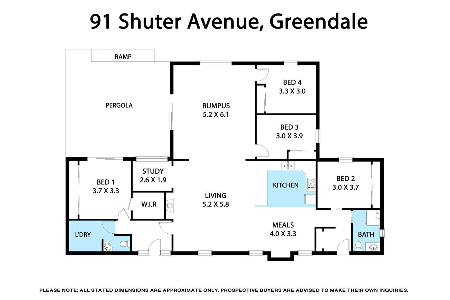 Floorplan of Homely house listing, 91 Shuter Avenue, Greendale VIC 3341