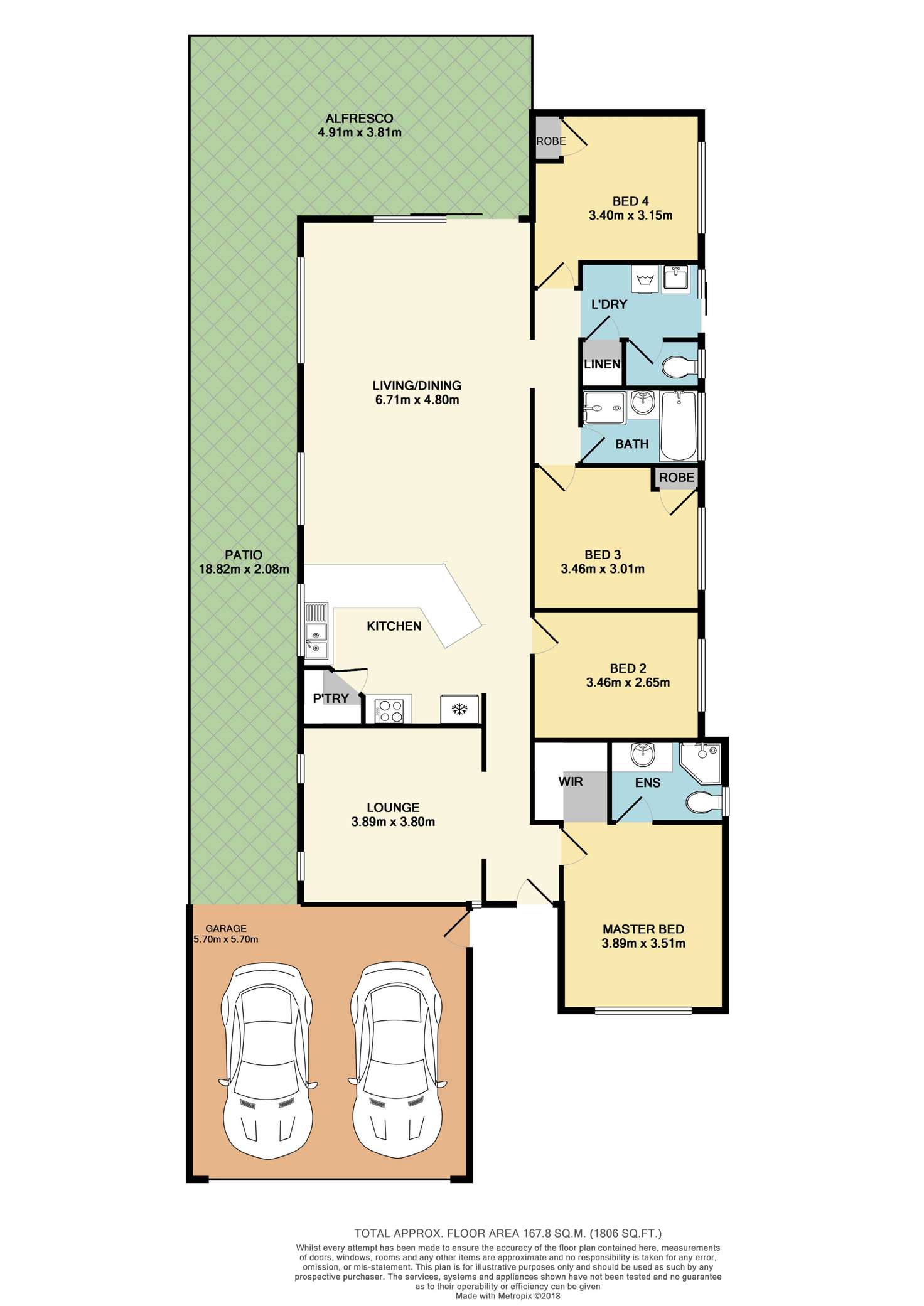 Floorplan of Homely house listing, 23 Warburton Trail, Lakelands WA 6180