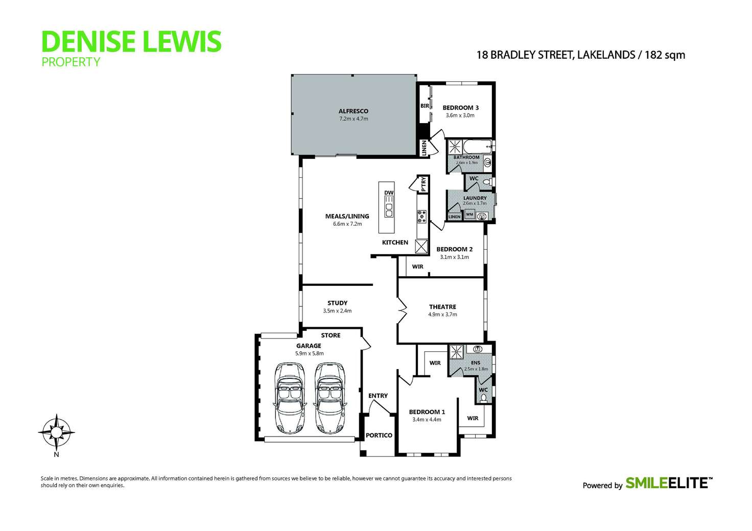 Floorplan of Homely house listing, 18 Bradley Street, Lakelands WA 6180