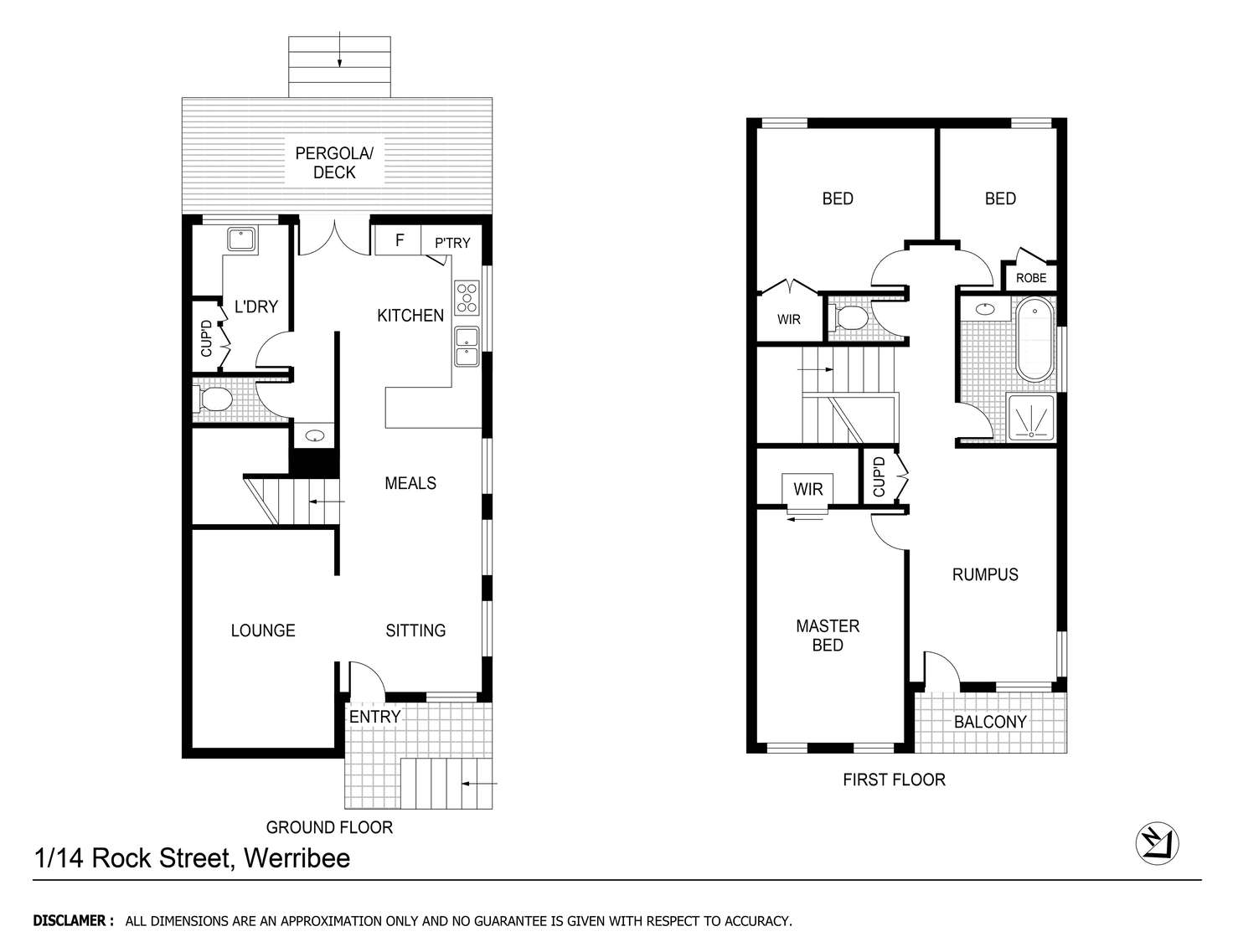 Floorplan of Homely house listing, 1/14 Rock Street, Werribee VIC 3030
