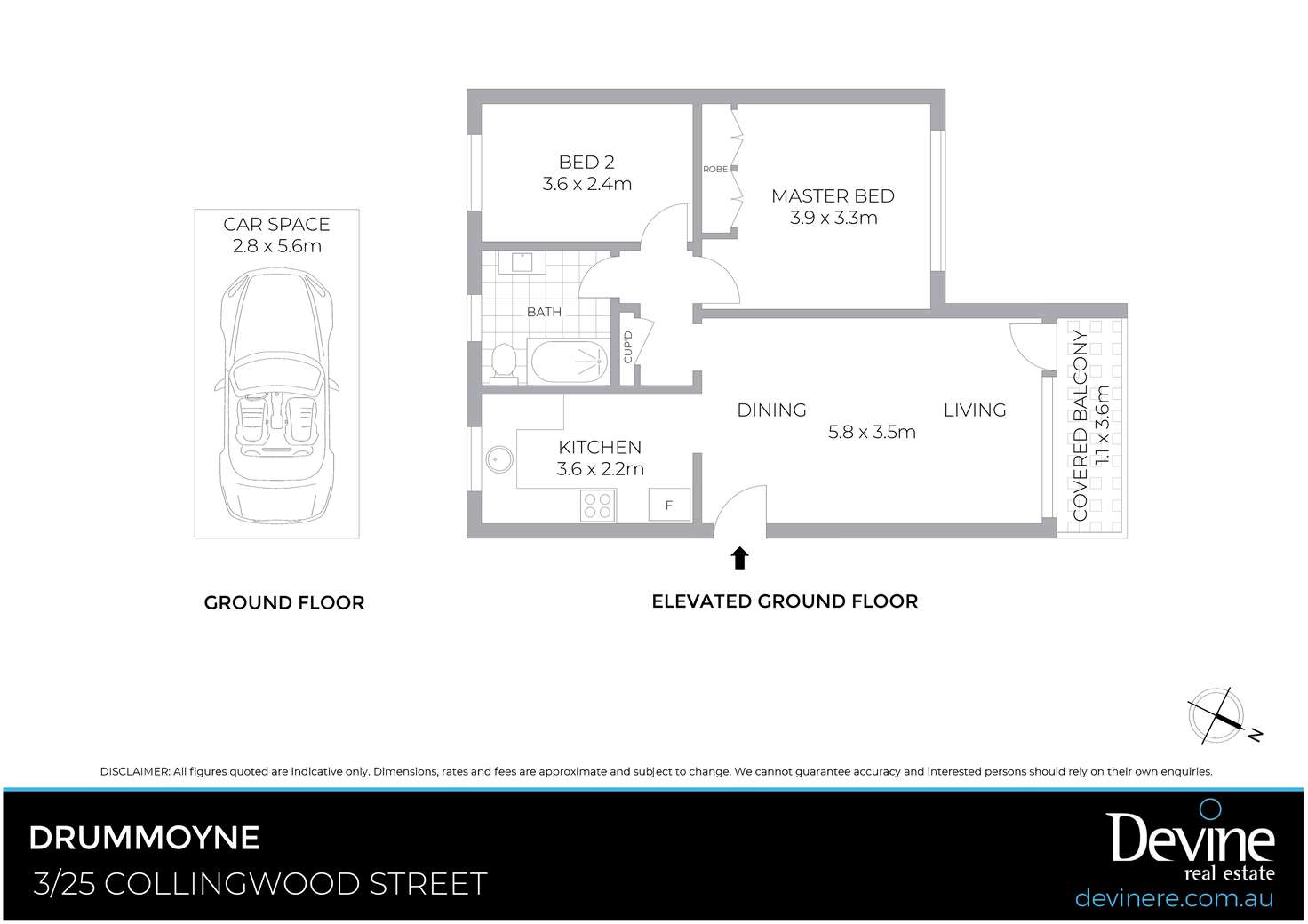 Floorplan of Homely unit listing, 3/25 Collingwood Street, Drummoyne NSW 2047