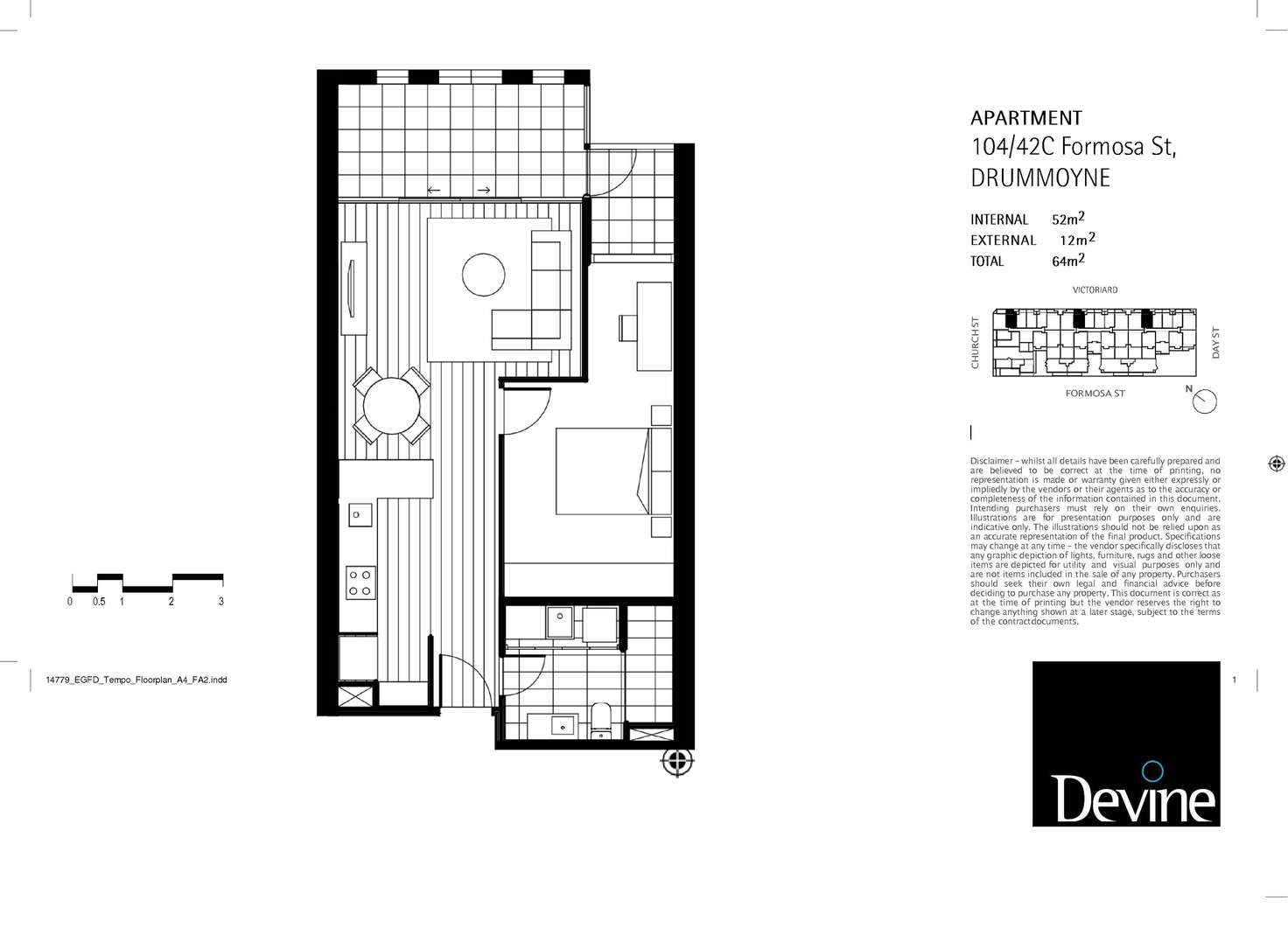 Floorplan of Homely apartment listing, 104/42C Formosa Street, Drummoyne NSW 2047