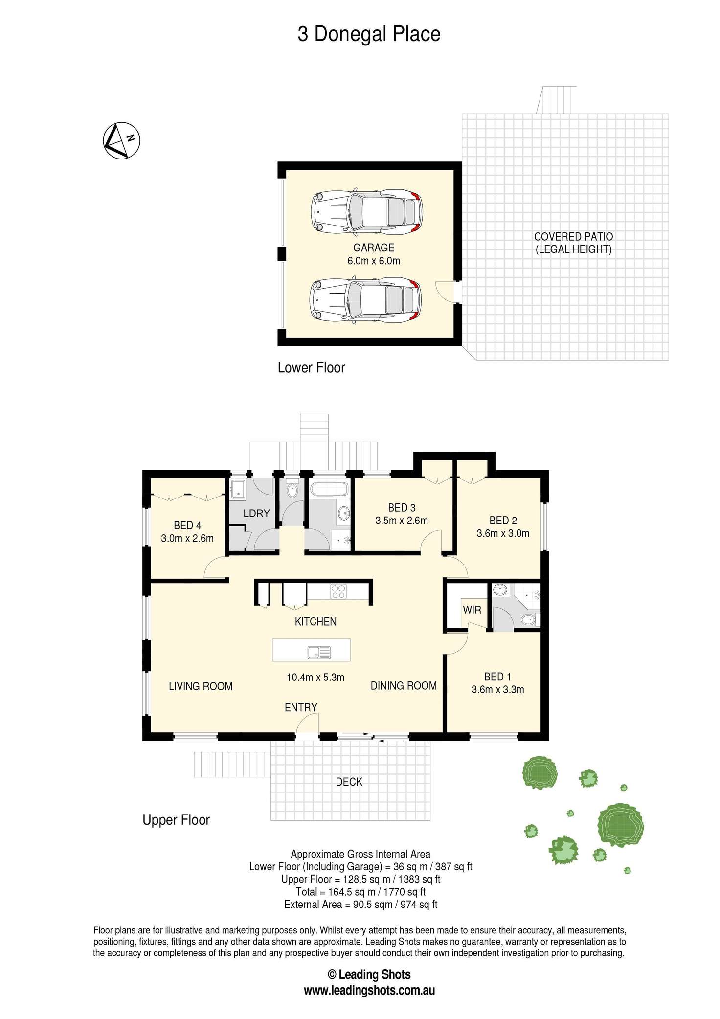 Floorplan of Homely house listing, 3 Donegal Place, The Gap QLD 4061