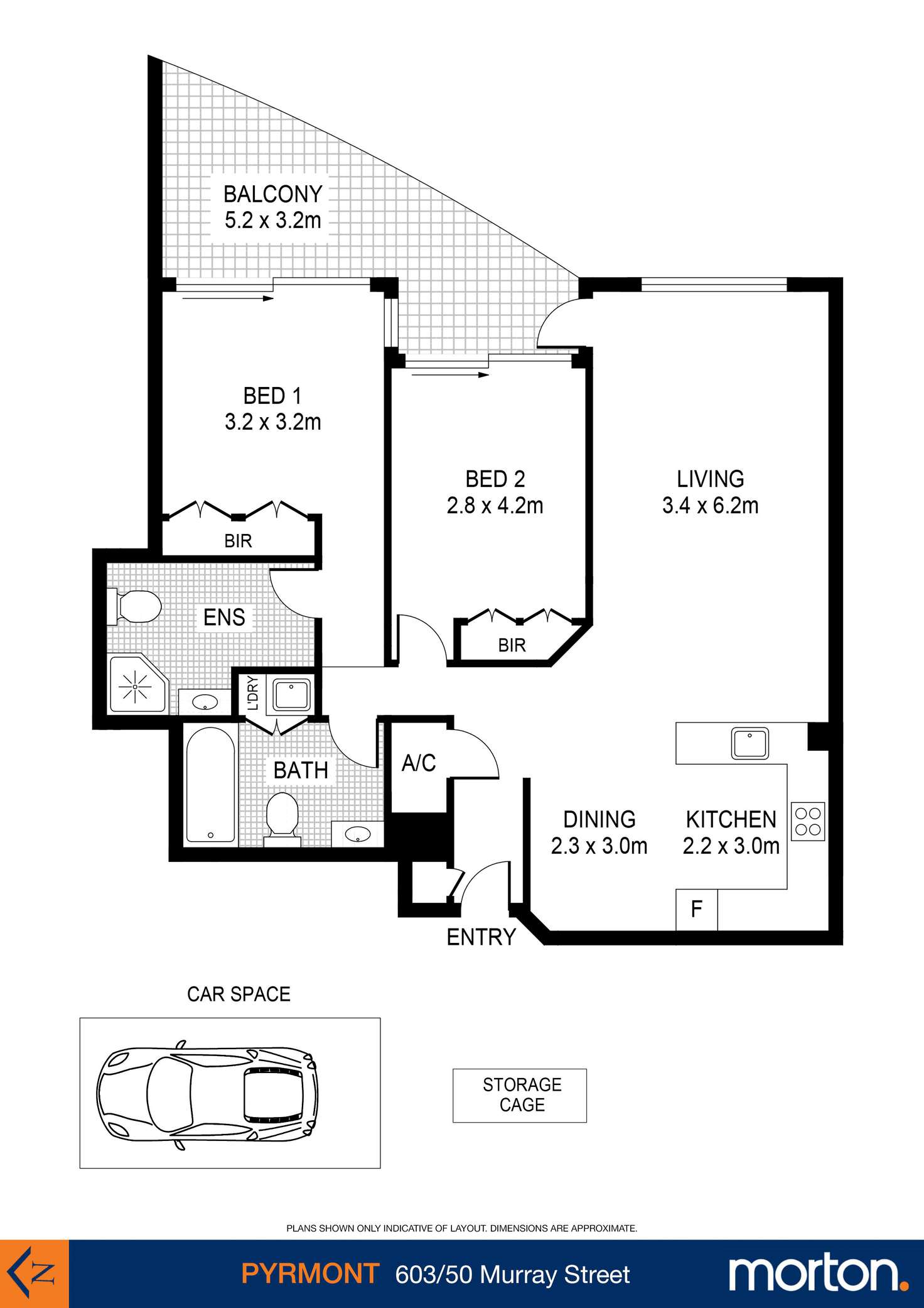 Floorplan of Homely apartment listing, 603/50 Murray Street, Pyrmont NSW 2009