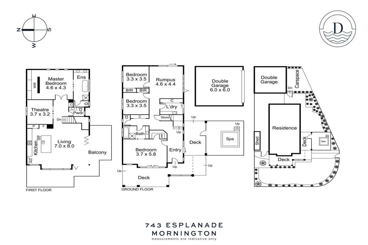 Floorplan of Homely house listing, 743 Esplanade, Mornington VIC 3931