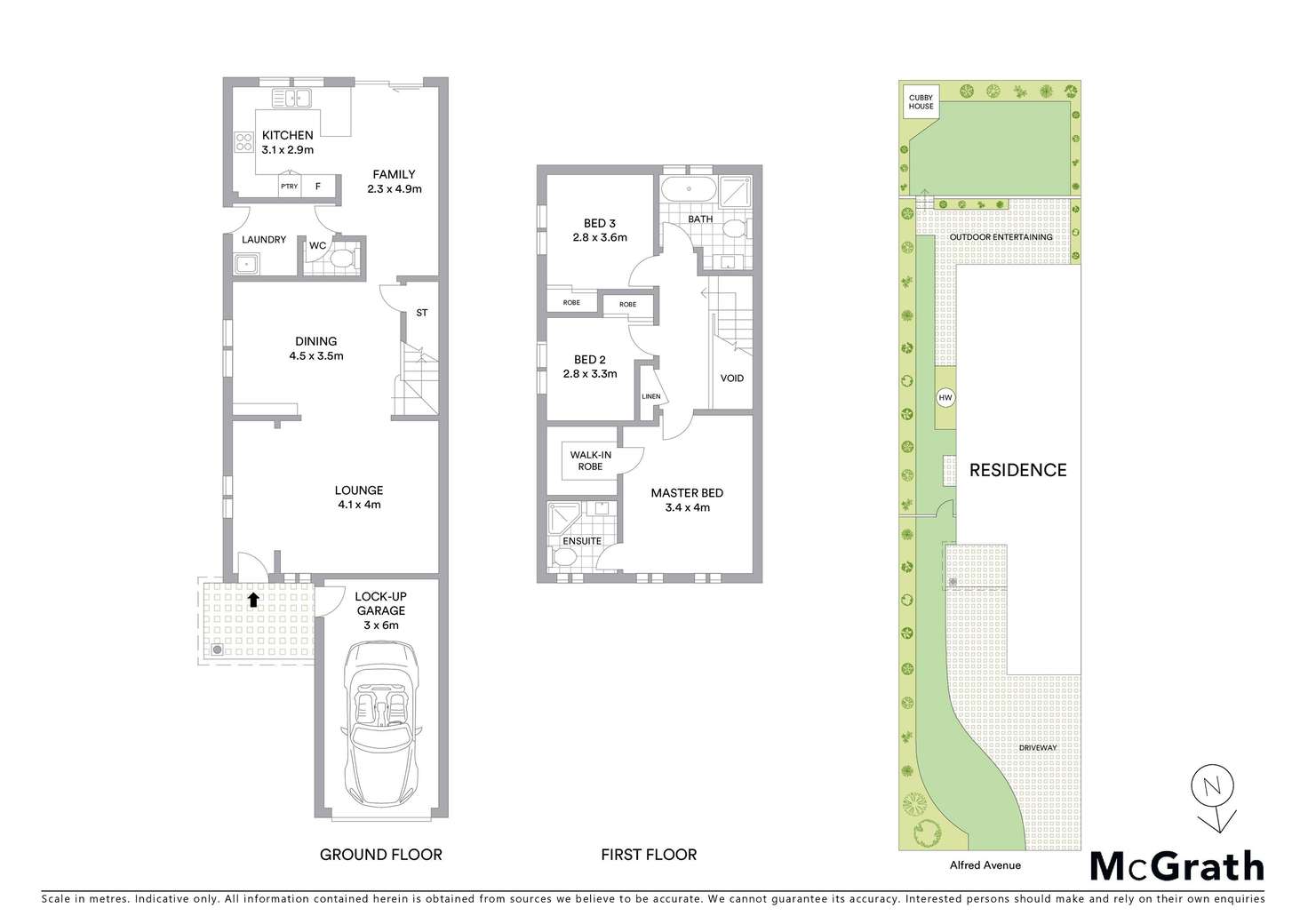 Floorplan of Homely semiDetached listing, 16 Alfred Avenue, Cronulla NSW 2230