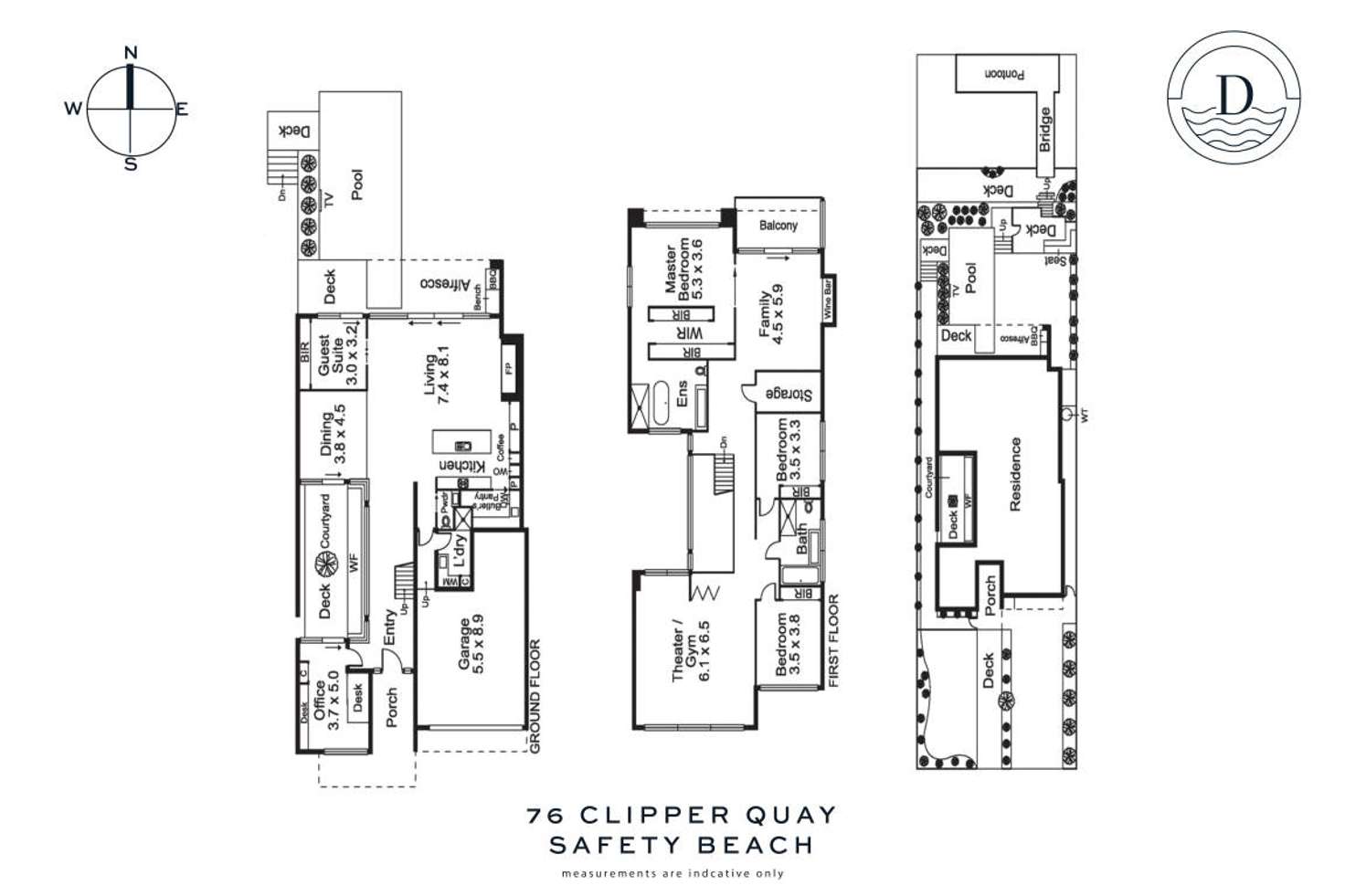 Floorplan of Homely house listing, 76 Clipper Quay, Safety Beach VIC 3936