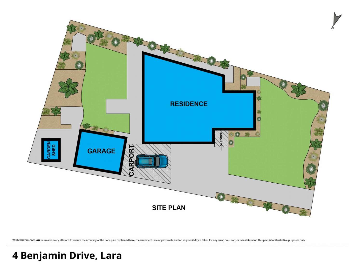 Floorplan of Homely house listing, 4 Benjamin Drive, Lara VIC 3212