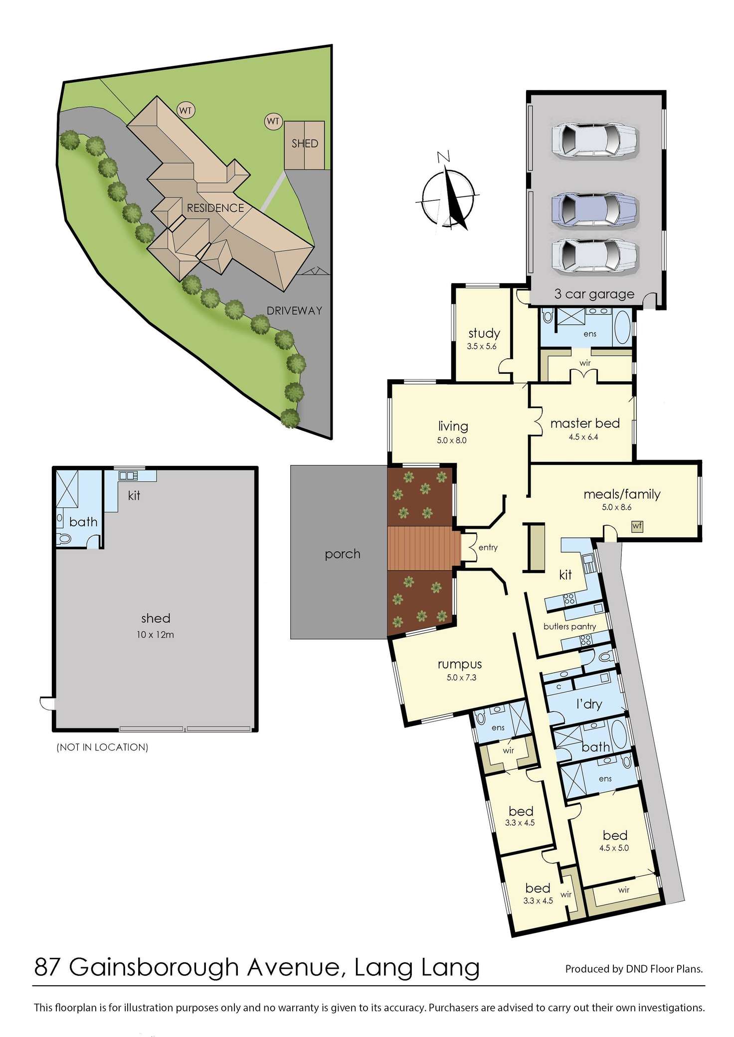 Floorplan of Homely house listing, 87 Gainsborough Avenue, Lang Lang VIC 3984