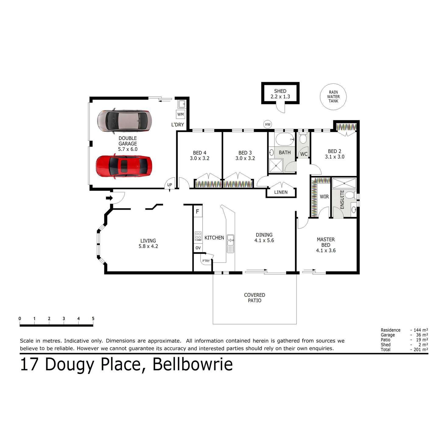 Floorplan of Homely house listing, 17 Dougy Place, Bellbowrie QLD 4070