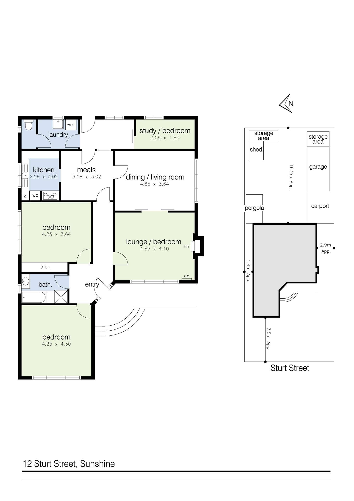 Floorplan of Homely house listing, 12 Sturt Street, Sunshine VIC 3020