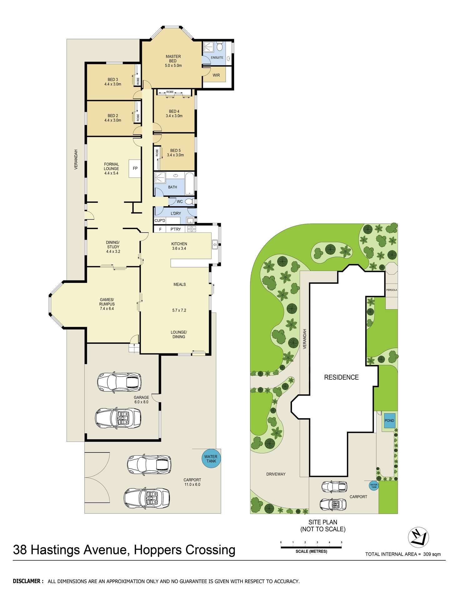Floorplan of Homely house listing, 38 Hastings Avenue, Hoppers Crossing VIC 3029