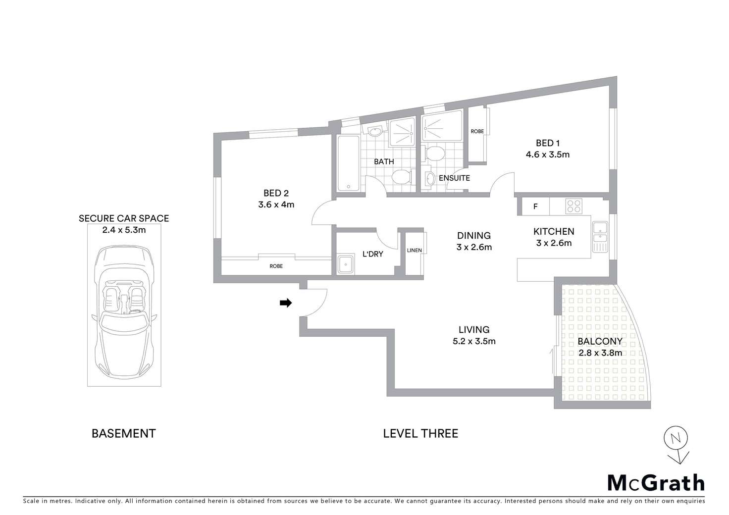 Floorplan of Homely apartment listing, 14/101 Marsden Street, Parramatta NSW 2150
