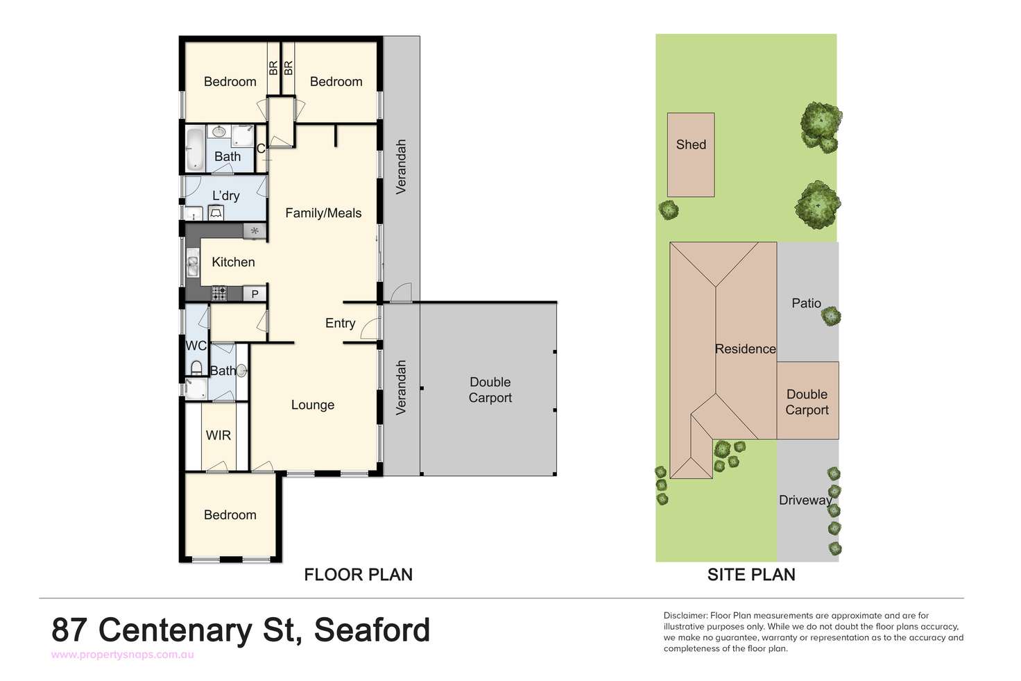 Floorplan of Homely house listing, 87 Centenary Street, Seaford VIC 3198