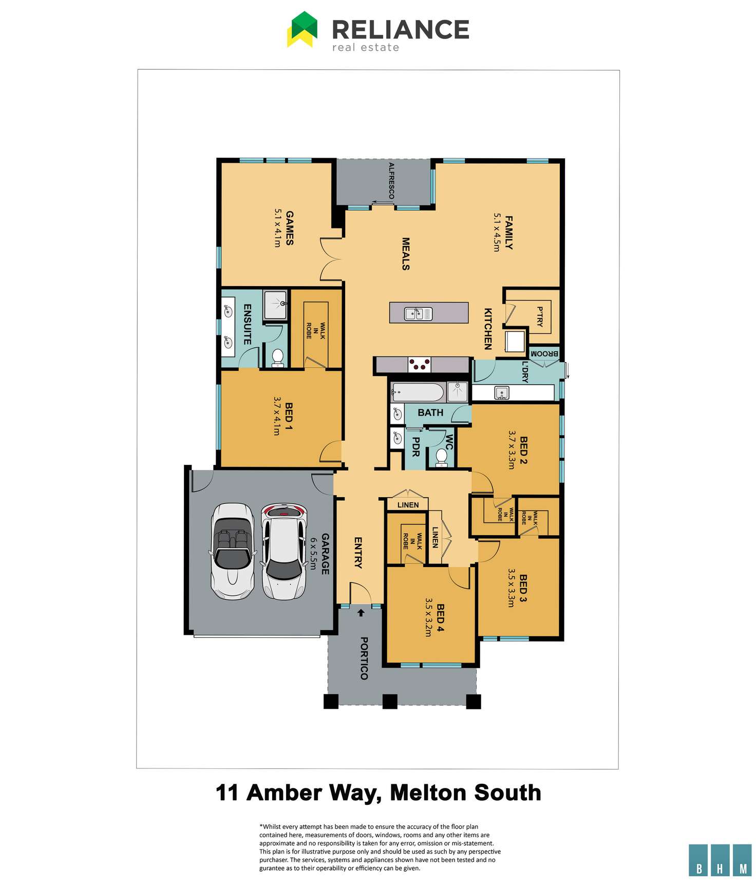 Floorplan of Homely house listing, 11 Amber Way, Melton South VIC 3338